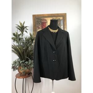 George Women Jacket 16 Long Sleeve Clueless Preppy Office Siren 2 Buttons